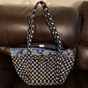 Vera Bradley Large Zip Tote Night Owl